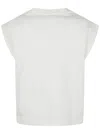 Essentiel Antwerp Hitalian Sleeveless Sweatshirt In Off White