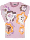 Essentiel Antwerp Hitalian Sleeveless Sweatshirt In Pink Lavender