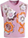 Essentiel Antwerp Hitalian Sleeveless Sweatshirt In Pink