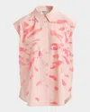 Essentiel Antwerp Hixie Sequined Zebra Sleeveless Shirt