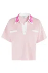 Essentiel Antwerp Hoiseau Embroidered Polo Marzipani