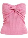 Essentiel Antwerp Holo Tube Top In Pink