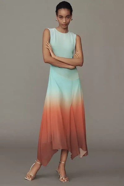 Essentiel Antwerp Homerun Sleeveless Midi Dress In Multicolour