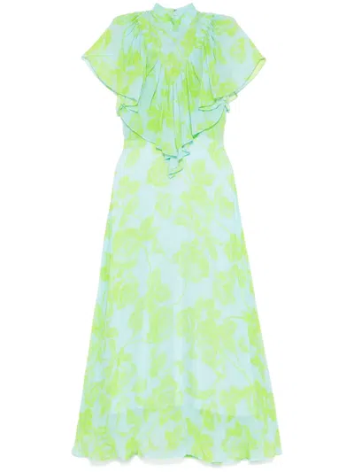 Essentiel Antwerp Honolulu Midi Dress In Green