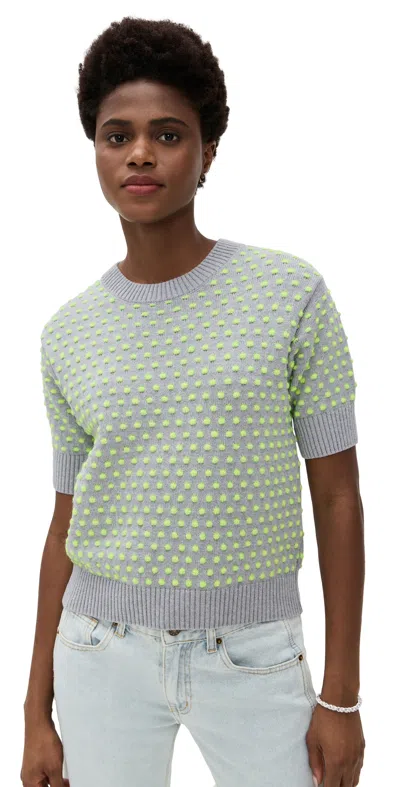 Essentiel Antwerp Hopes Jacquard Pullover Combo2 Nimbus Cloud In Grey