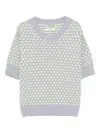 Essentiel Antwerp Hopes Jacquard Pullover Combo2 Nimbus Cloud In Grey