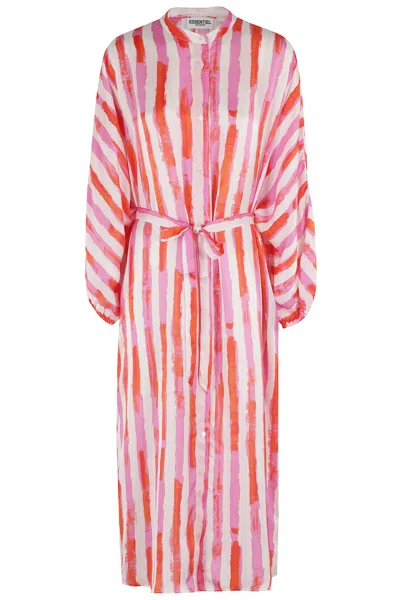 Essentiel Antwerp Horida Belted Shirt Dress In Ow