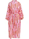 Essentiel Antwerp Horida Belted Shirt Dress In Red