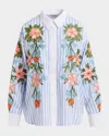 Essentiel Antwerp Hotswolds Embroidered Striped Shirt