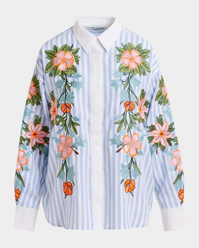 Essentiel Antwerp Hotswolds Embroidered Striped Shirt