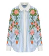 Essentiel Antwerp Hotswolds2 White And Light Blue Shirt In Multi
