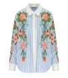 Essentiel Antwerp Hotswolds2 White And Light Blue Shirt In Multi