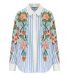 Essentiel Antwerp Hotswolds2 White And Light Blue Shirt In Blue