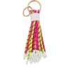 Essentiel Antwerp Hunfair Fuchsia And Yellow Keychain