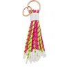 Essentiel Antwerp Hunfair Fuchsia And Yellow Keychain In Multi