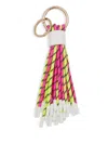 Essentiel Antwerp Hunfair Fuchsia And Yellow Keychain