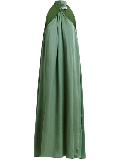 Essentiel Antwerp Huppsala Maxi Dress In Green