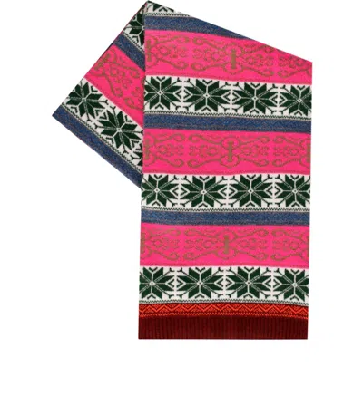 ESSENTIEL ANTWERP ICHARPE FUCHSIA SCARF