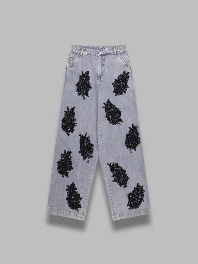 Essentiel Antwerp Icie Embellished Denim Jeans In Multi
