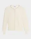 Essentiel Antwerp Ideas Embellished Knit Cardigan In Neutral