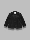 Essentiel Antwerp Idrey Faux Leather Blazer In Black
