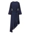 Essentiel Antwerp Iflower Navy Blue Dress In Blue