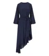 Essentiel Antwerp Iflower Navy Blue Dress In Blue