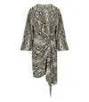 Essentiel Antwerp Ifrench Python Dress In Green