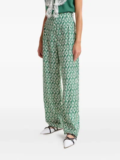 Essentiel Antwerp Ihalton Geometric-print Trousers