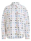 Essentiel Antwerp Ihelican Mirror Embroidered Button-front Shirt In White