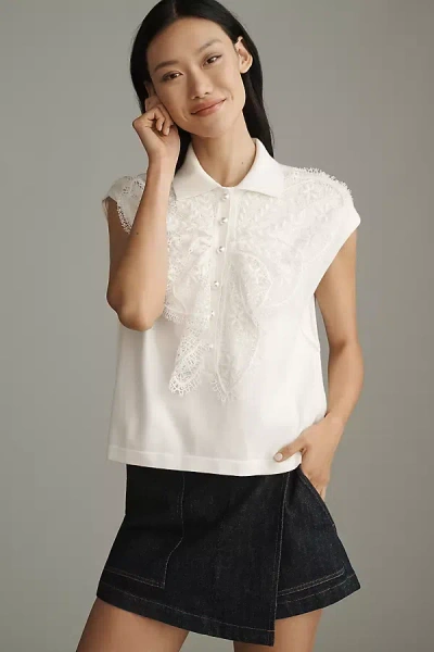 Essentiel Antwerp Ihelly Sweater Top In White