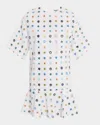 Essentiel Antwerp Iherko Mirror Embroidered Mini Dress In Multi