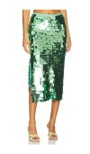 Essentiel Antwerp Ihoed Sequin Pencil Skirt Aqua Azul In Blue