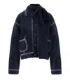 Essentiel Antwerp Ihoops Navy Blue Cardigan In Blue