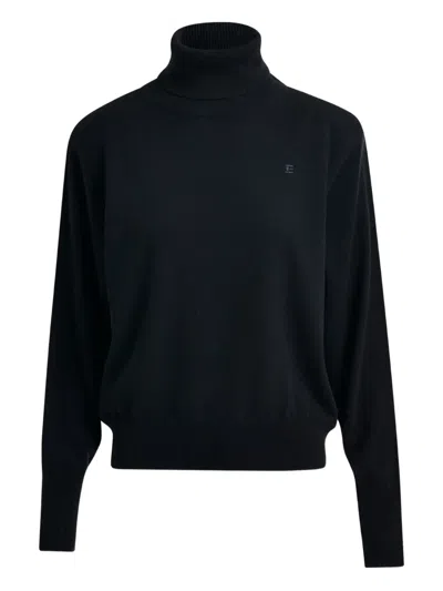 Essentiel Antwerp Ilibra Embroidered-logo Sweater In Black