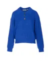 Essentiel Antwerp Imetal Jewel Button Polo In Blue