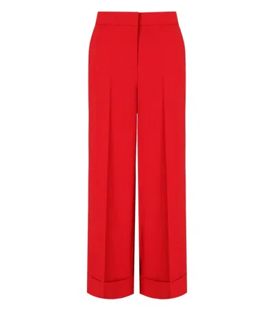 ESSENTIEL ANTWERP ESSENTIEL ANTWERP IMO RED CROPPED PANTS