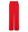 Essentiel Antwerp Pressed-crease Flared Trousers In Red