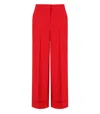 Essentiel Antwerp Pressed-crease Flared Trousers In Red