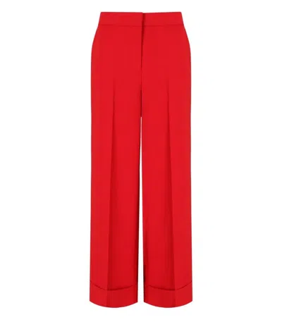 ESSENTIEL ANTWERP IMO RED CROPPED PANTS