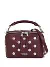 Essentiel Antwerp Imona Stud-embellished Shoulder Bag In Red