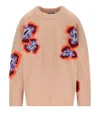 Essentiel Antwerp Impossibile1 Pink Crewneck Sweater In Multi