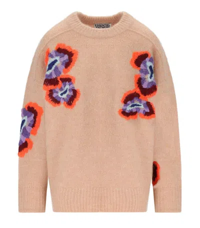 ESSENTIEL ANTWERP ESSENTIEL ANTWERP IMPOSSIBILE1 PINK CREWNECK SWEATER