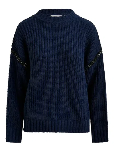Essentiel Antwerp Indsay Crew-neck Sweater In Blue