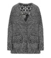 Essentiel Antwerp Inlace Black Cardigan In Gray