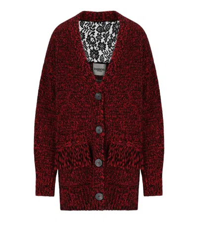 ESSENTIEL ANTWERP ESSENTIEL ANTWERP INLACE RED CARDIGAN