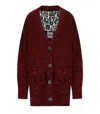 Essentiel Antwerp Inlace Red Cardigan In Multi