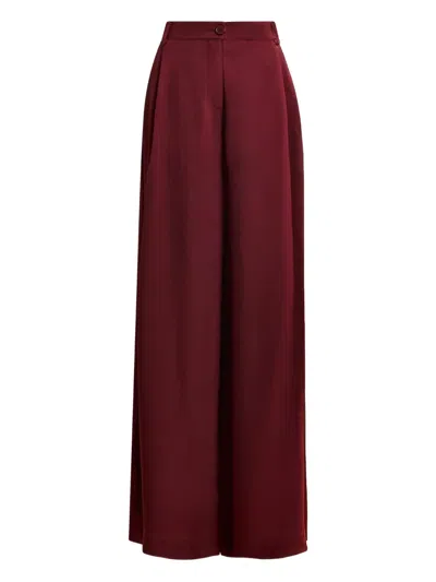 Essentiel Antwerp Inovember Pleated Palazzo Pants In Red