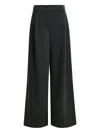 Essentiel Antwerp Insult Pleated Pinstripe Trousers In Gray