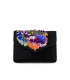 Essentiel Antwerp Intensify Sequins Beads Clutch Bag In Pink